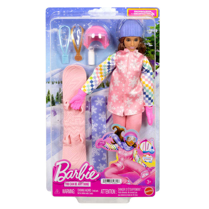 Barbie Deluxe Lumilautailija nukke