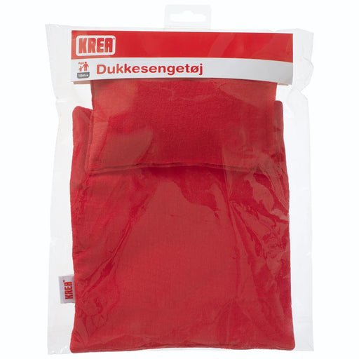 Krea nuken punainen peitto ja tyyny