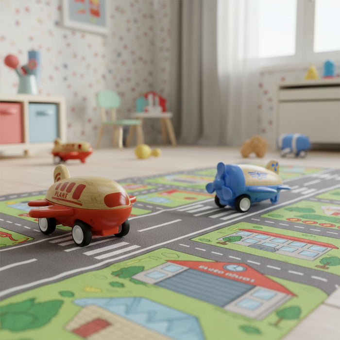 Lentokone äänillä ja pull back toiminnolla