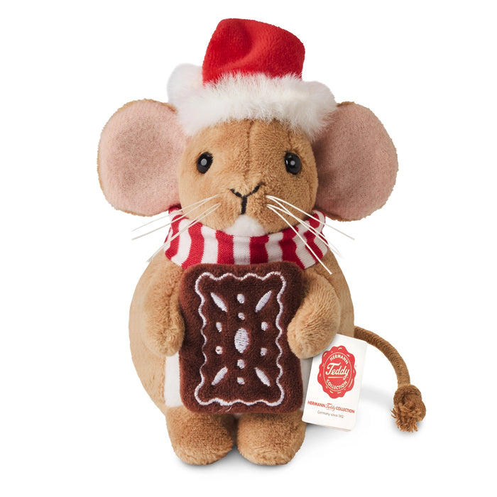 Teddy Hermann joulu Hiiri ja keksi pehmolelu 11cm - Ennakkotilaus
