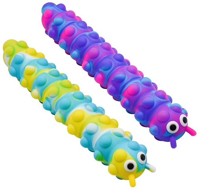 Fidget Pop-it lelu toukka imukupeilla 1kpl