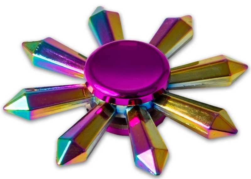 Fidgix metallic Spinner fidget - sormissa pyöriteltävä