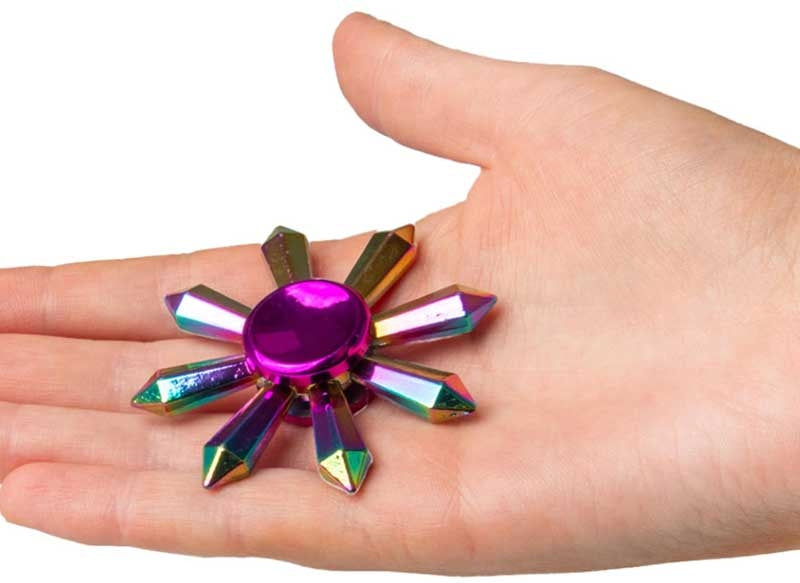 Fidgix metallic Spinner fidget - sormissa pyöriteltävä