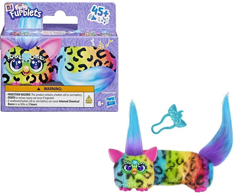 Furby Dj Furblet Rain-Bow-Kat Interaktiivinen pehmolelu