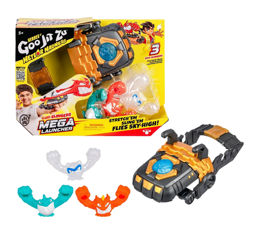 Goo Jit Zu Meteor Madness Mega Launcher -laukaisin ja hahmot