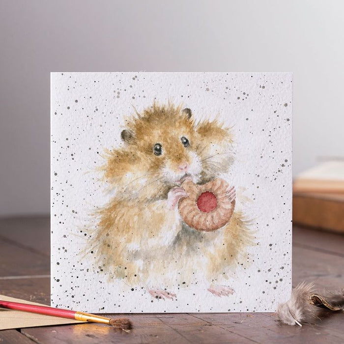 Wrendale Designs Hamsterin herkkuhetki - 2 osainen kortti