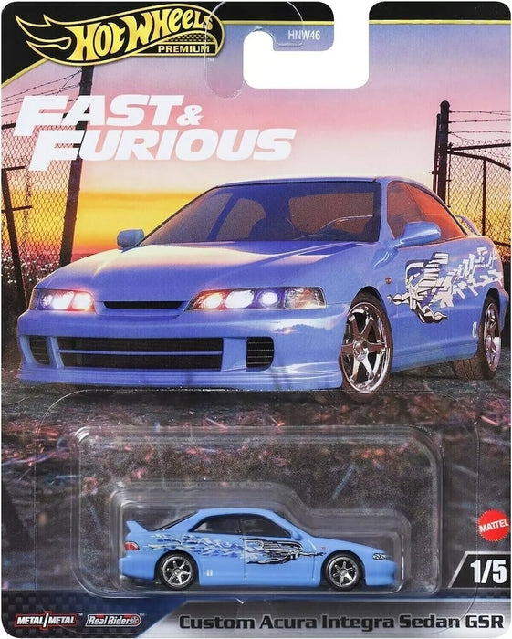 Hot Wheels Premium Fast & Furious Custom Acura Integra Sedan GSR