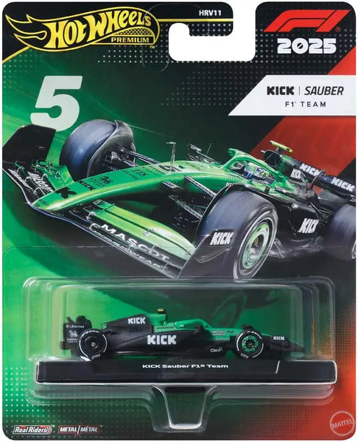 Hot Wheels Premium F1 Kick Sauber team Gabriel Bortoleto #5