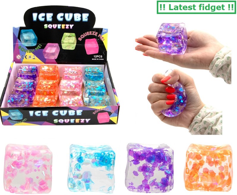 Ice Cube puristeltava Stressi fidget lelu