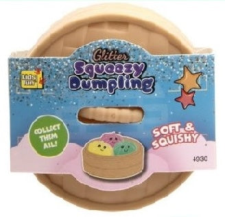 Squishy Dumpling Glitter Edition 5,5cm yllätys fidget