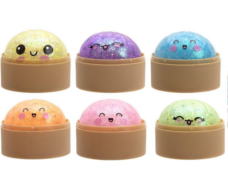 Squishy Dumpling Glitter Edition 5,5cm yllätys fidget