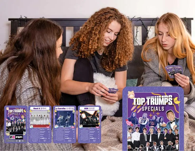 K-Pop Top Trumps Specials pelikortit