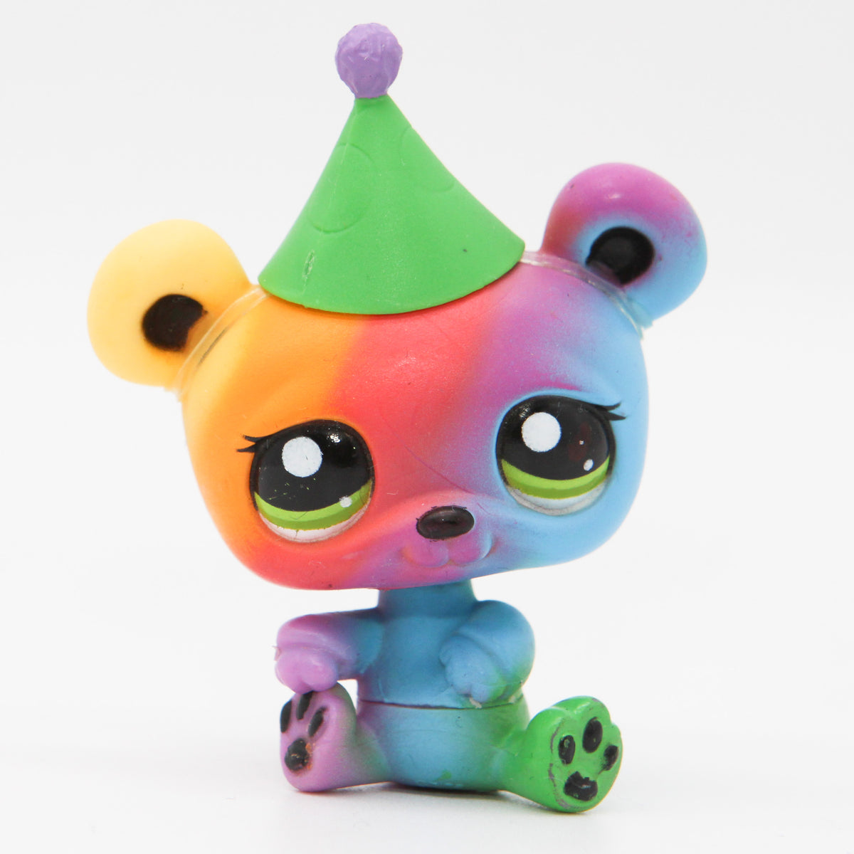 Figurine Littlest Pet Shop Ours/panda Mauve Monopoly - Jouet Occasion En Bon état
