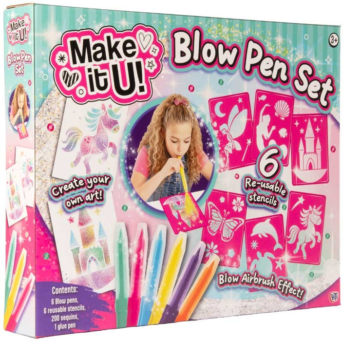 Make it U! Airbrush Blow Pens taikamaalaus setti