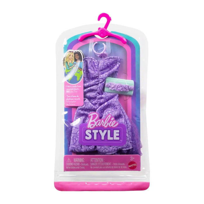 Barbie Style nuken iltapuku, kaulakoru ja käsilaukku