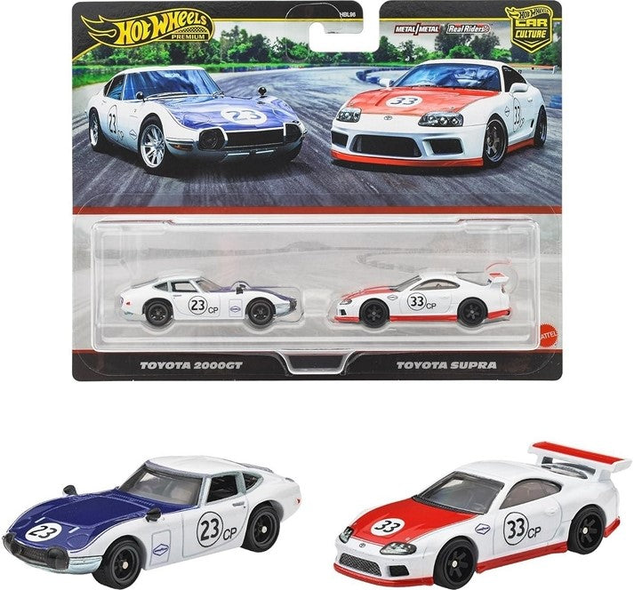 Hot Wheels Premium 2-pack - Toyota 2000 GT & Toyota Supra