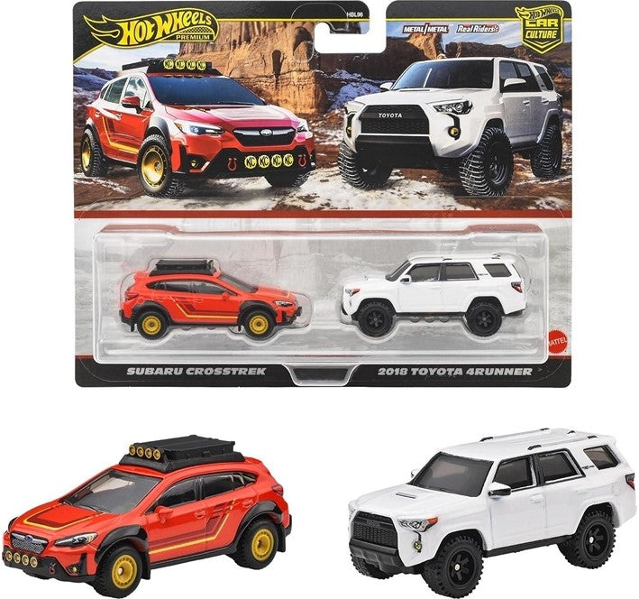 Hot Wheels Premium 2-pack - Subaru Crosstrek & 2018 Toyota 4Runner