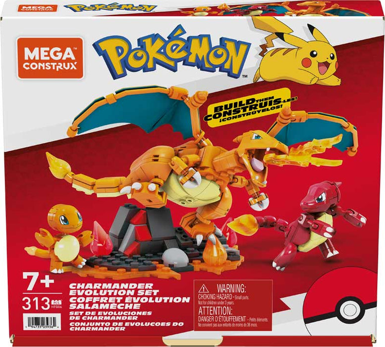 Mega Construx Pokemon Charmander Evolution -rakennussetti