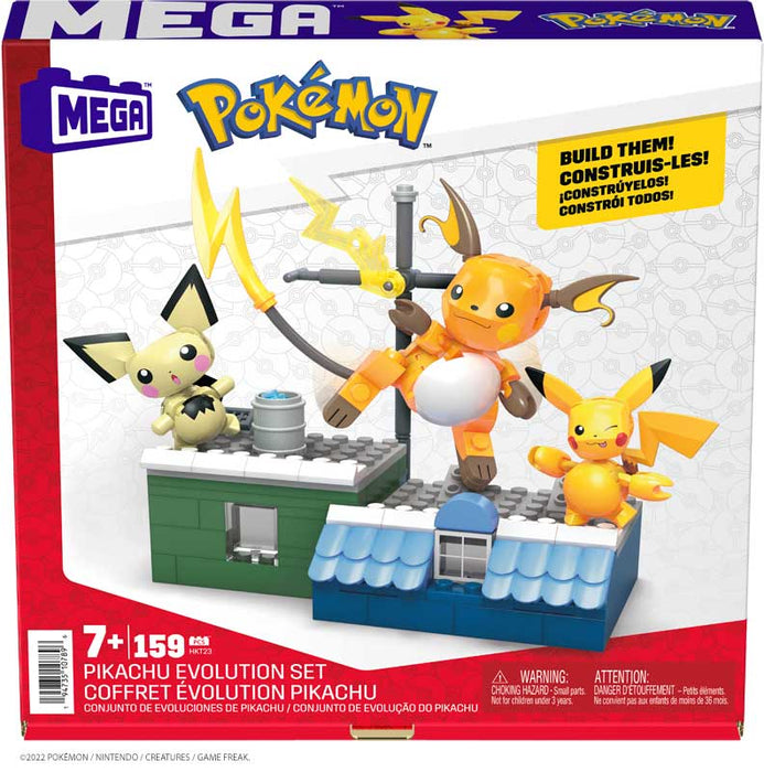 Mega Construx Pokemon Pikachu Evolution -rakennussetti