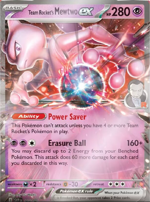 Pokemon Team Rocket's Mewtwo EX Box keräilykortti -pakkaus