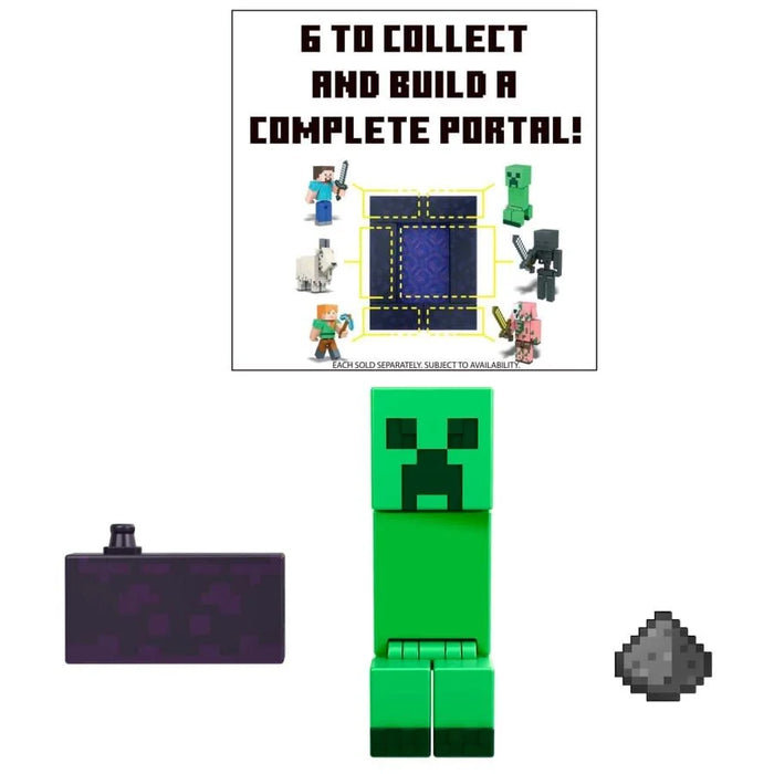 Minecraft Build-A-Portal Creeper -figuuri