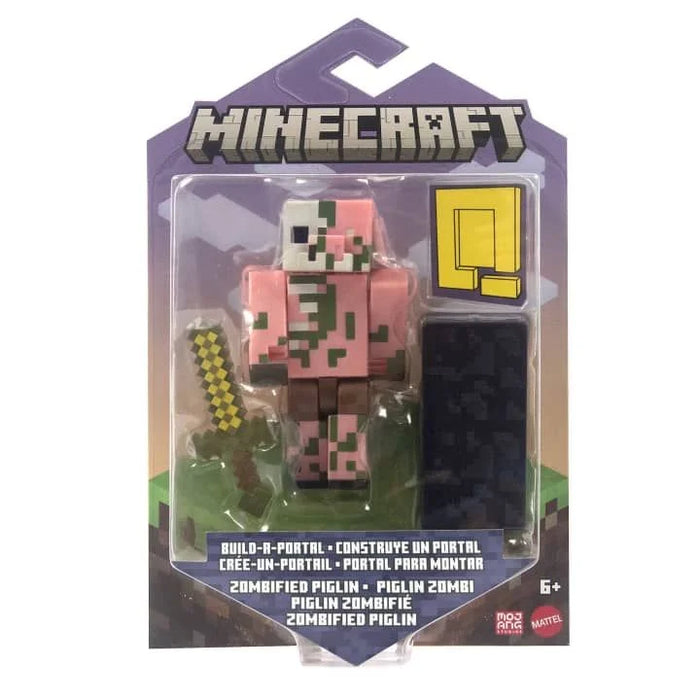 Minecraft Build-A-Portal Zombified Piglin -figuuri
