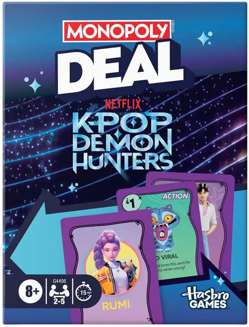 K-Pop Demon Hunters Monopoly Deal pelikortit