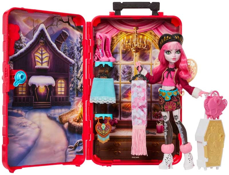 Monster High Boo Skulltimate Secrets Cabin Slay-Cation Cupid Asteria -nukke