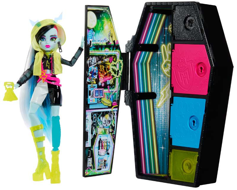 Monster High Skulltimate Secrets Frankie Stein nukke ja vaatekaappi