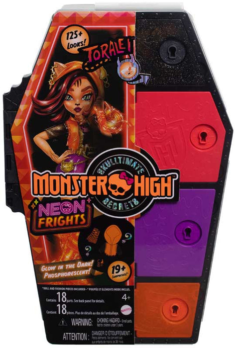 Monster High Skulltimate Secrets Toralei nukke ja vaatekaappi