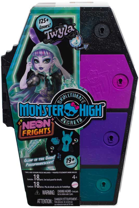 Monster High Skulltimate Secrets Twyla nukke ja vaatekaappi