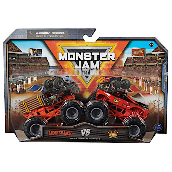 Monster Jam Lumberjack vs Axe autot 2kpl
