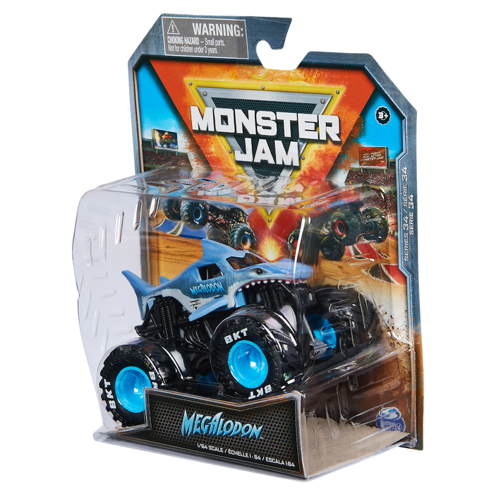 Monster Jam Megalodon monsteri auto 1:64