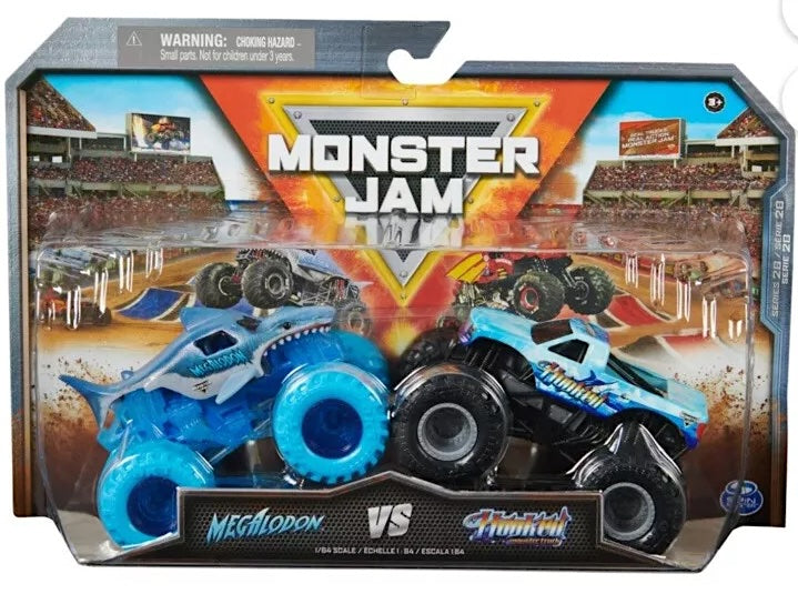 Monster Jam Megalodon vs Hooked autot 2kpl