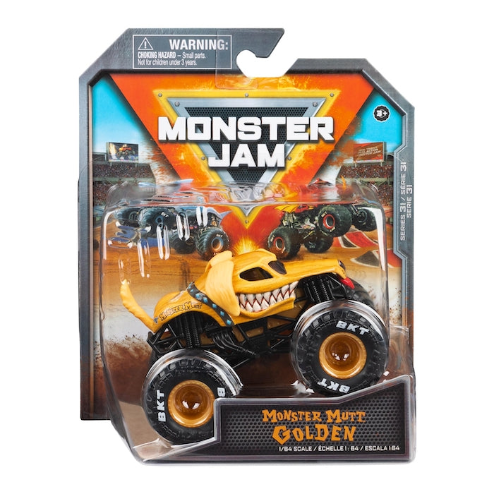 Monster Jam Monster Mutt Golden monsteri auto 1:64