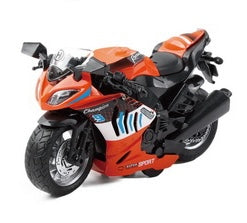 Moottoripyörä valoilla ja äänillä