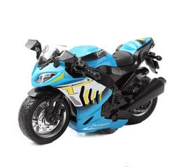 Moottoripyörä valoilla ja äänillä