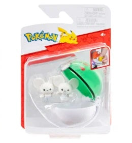 Pokemon Tandemaus figuuri ja Clip'n' Go - poke pallo
