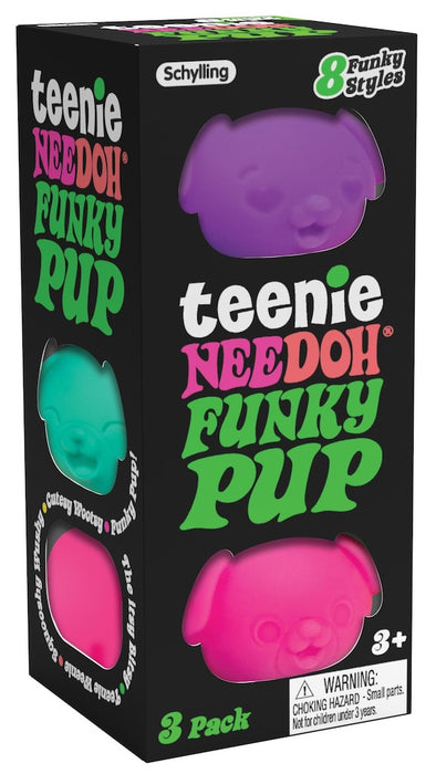 NEEDOH Funky Pup koira puristelu lelu 3kpl