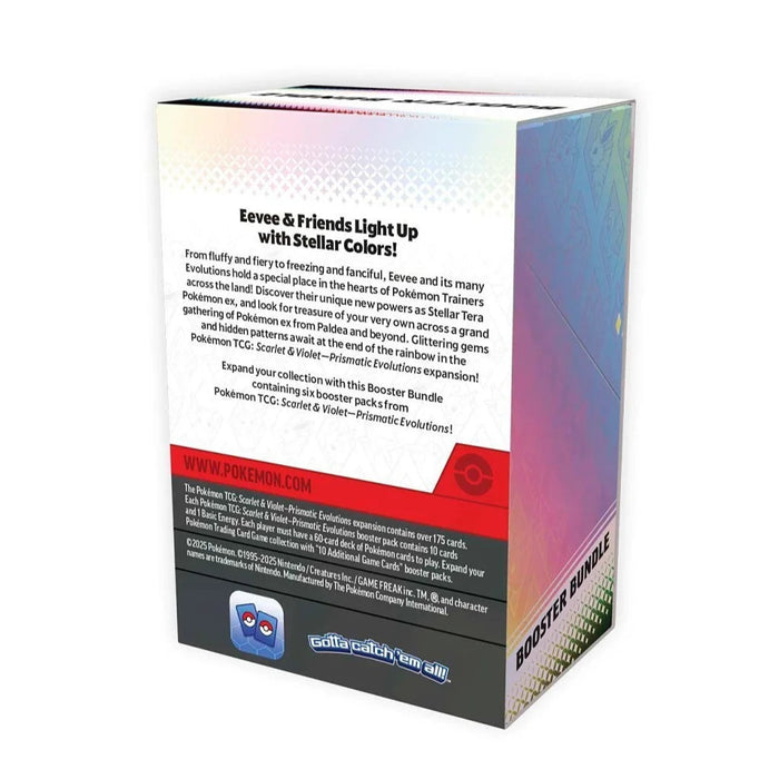 Pokemon Scarlet & Violet Prismatic Evolutions Booster Bundle keräilykortti pakkaus