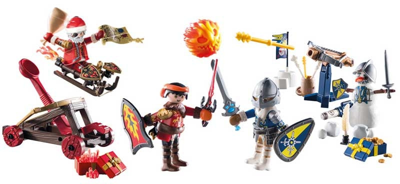 Playmobil joulukalenteri - Novelmore taistelu lumessa