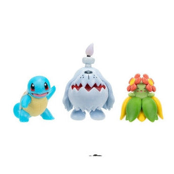 Pokemon Battle figuuri 3-Pack - Squirtle, Greavard, Bellossom