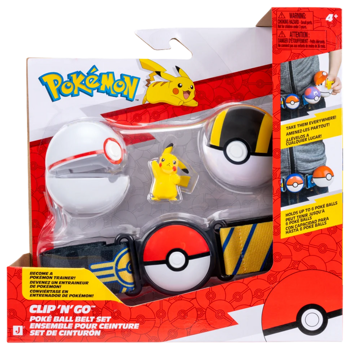 Pokemon Poké Ball Clip 'n' Go Pikachu -vyösetti