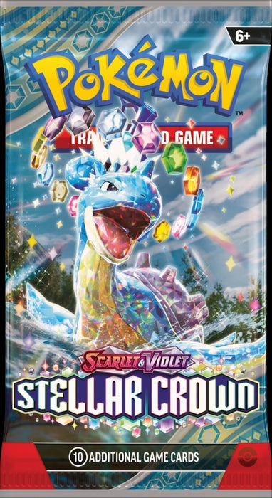Pokemon Scarlet & Violet Stellar Crown Booster kortti pakkaus