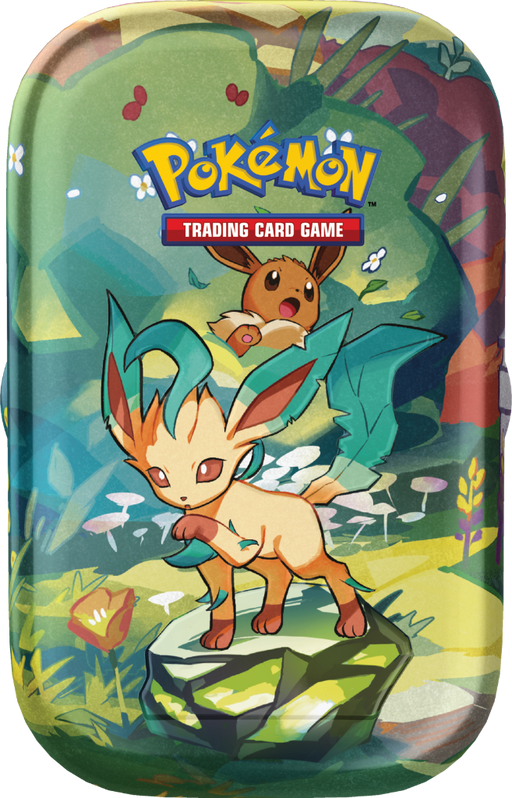 Pokémon Scarlet & Violet 8.5 Prismatic Evolutions Mini Tin - Leafeon