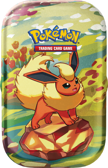 Pokémon Scarlet & Violet 8.5 Prismatic Evolutions Mini Tin - Flareon