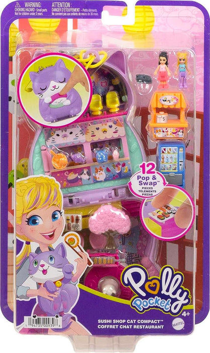 Polly Pocket Sushi Shop Cat -leikkisetti