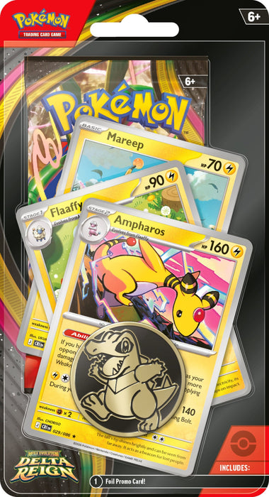 Pokémon TCG: ME6 Delta Reign Premium Checklane Blister - Ampharos (Julkaisu 6.11.2026)