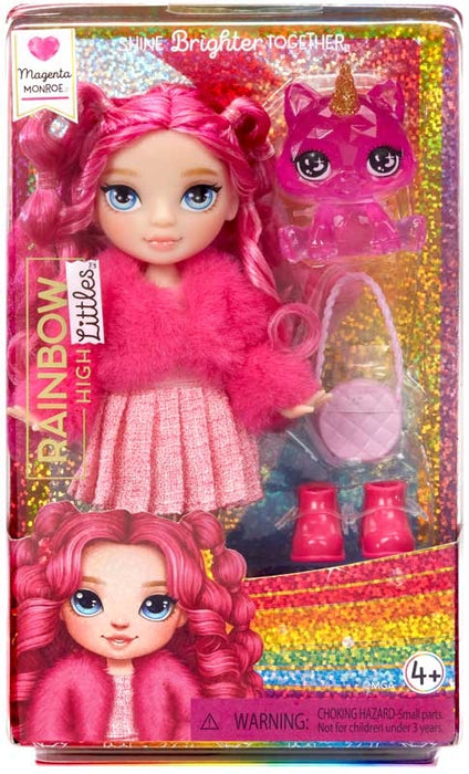Rainbow High Littles Magenta Monroe -nukke ja yksisarvinen