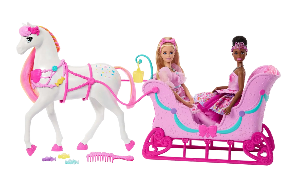 Barbie Fantasy Pähkinäsärkijä hevonen ja reki